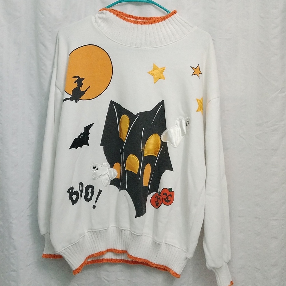 Vintage Halloween Embellished Sweatshirt